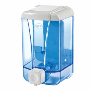 Distributeur de savon liquide 500 cc bleu transparent