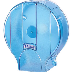 Distributeur de papier de toilette jumbo standard bleu transparent