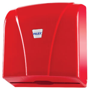 Distributeur de papier essuie-mains pliable en Z rouge